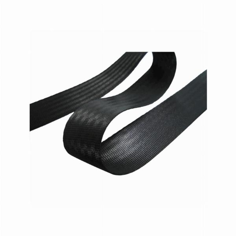 Webbing Seatbelt Polyester 38mm Black RETAIL (100mt roll)